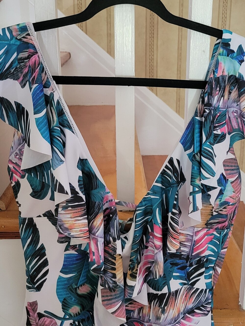 SPORLIKE One Piece Swimsuit Tropical Print Size XL - Picture 5 of 10